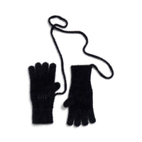 Furry Gloves - Black