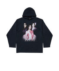 Kim K No Rib Hoodie - Faded Black