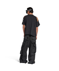 Queer Typo Boxy T-Shirt - Faded Washed Black