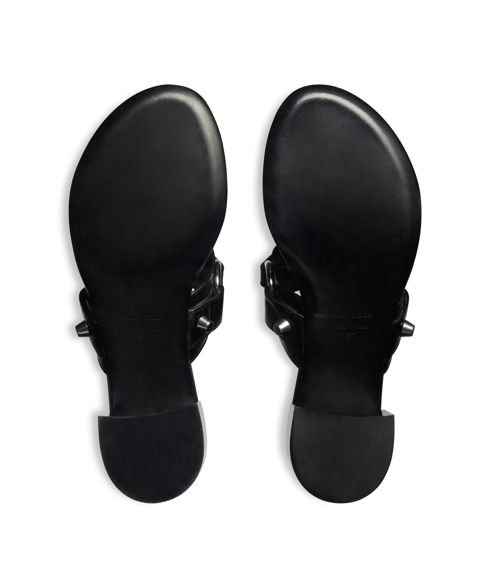 City Thong - Black & Silver