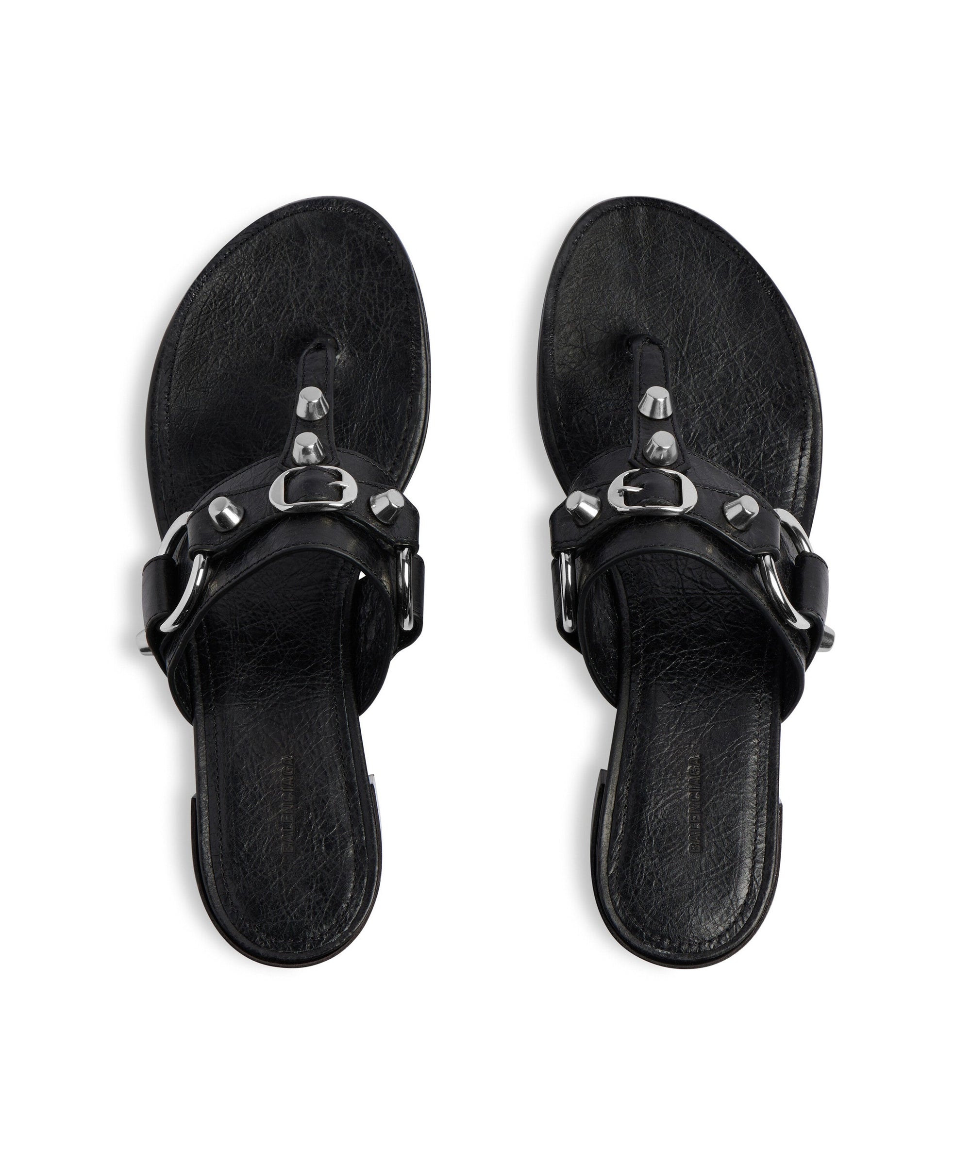 City Thong - Black & Silver