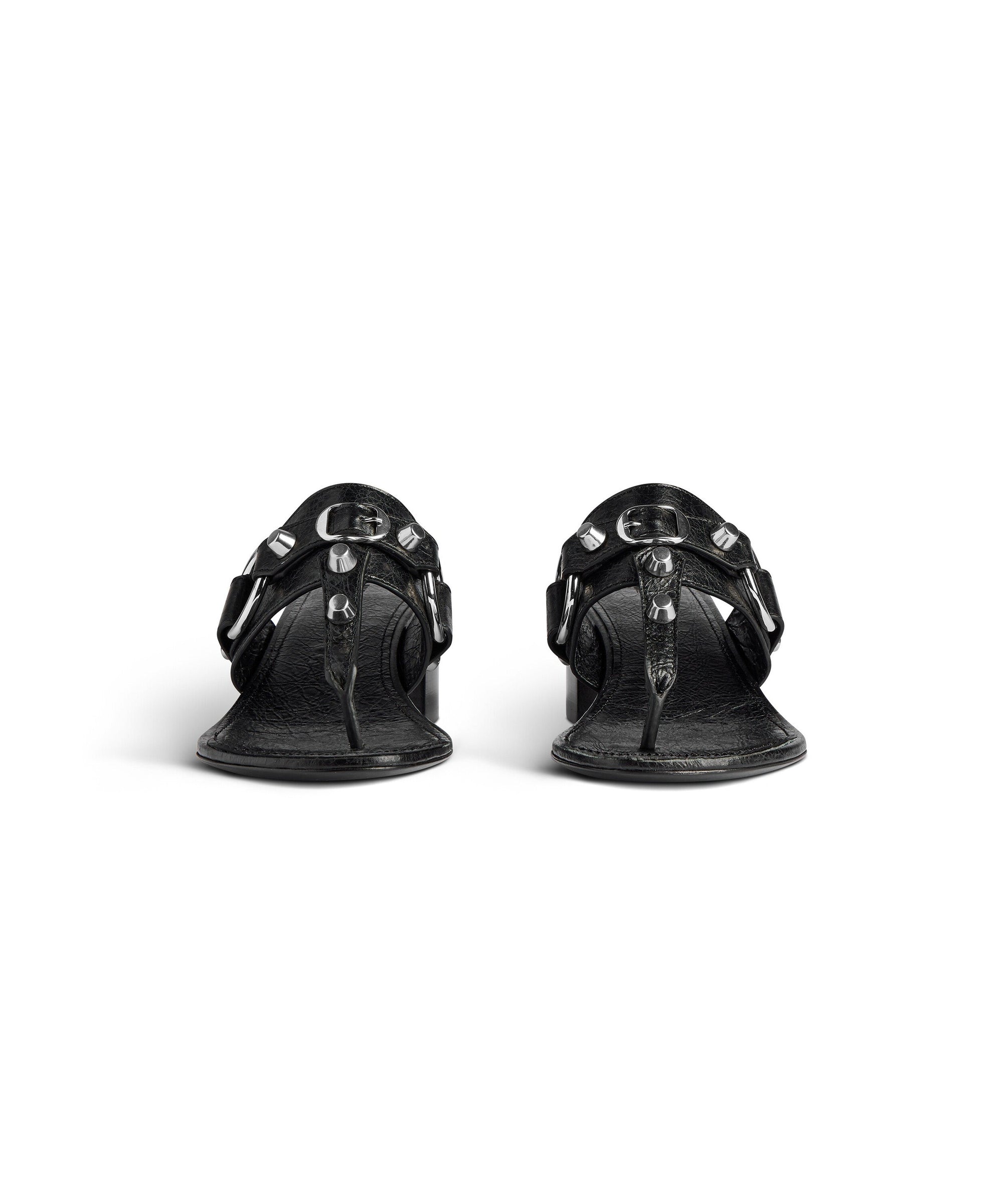 City Thong - Black & Silver