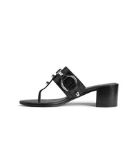 City Thong - Black & Silver