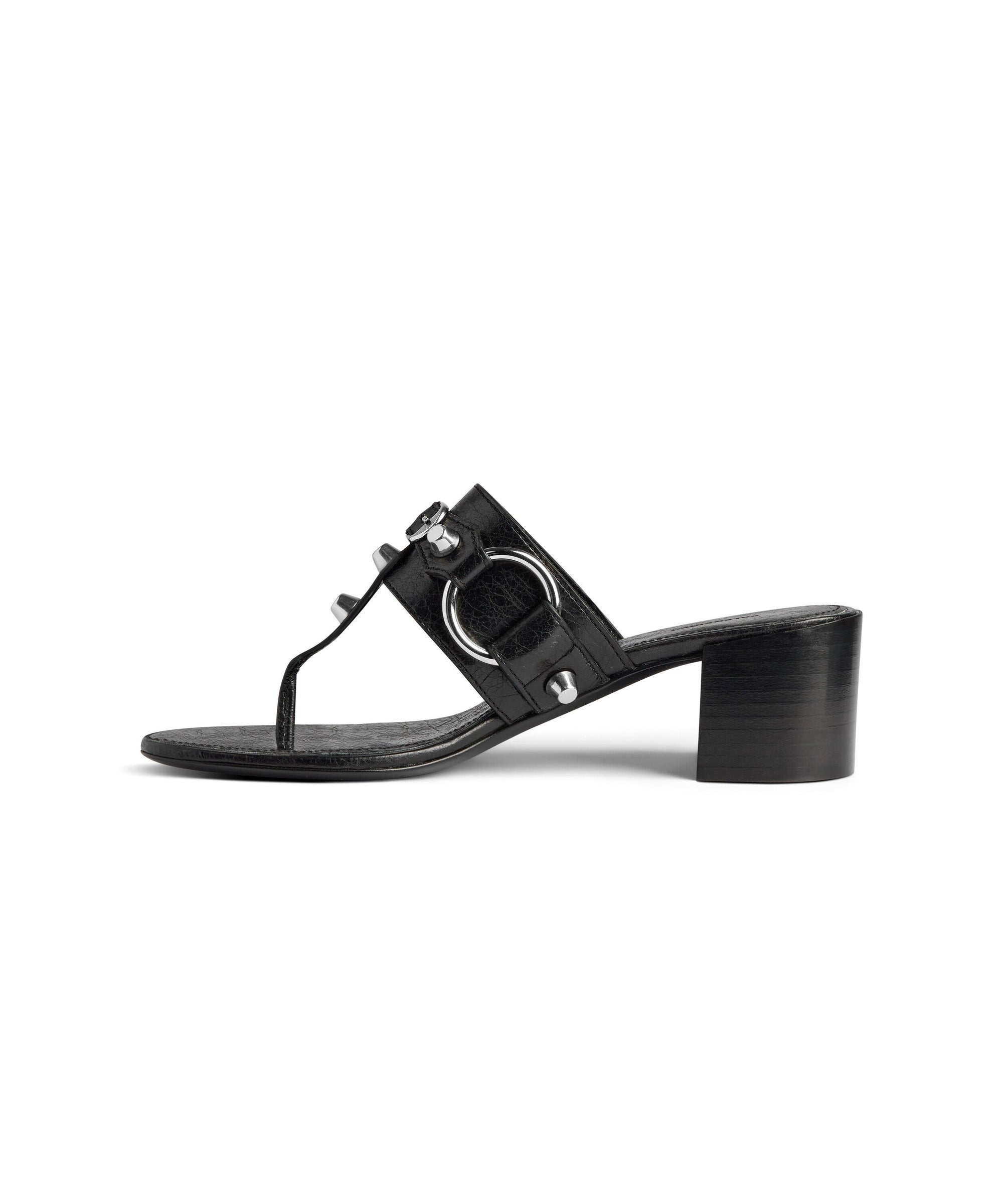 City Thong - Black & Silver