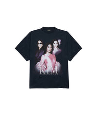 Kim K Oversized T-Shirt - Faded Black