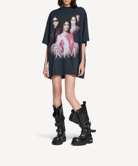 Kim K Oversized T-Shirt - Faded Black