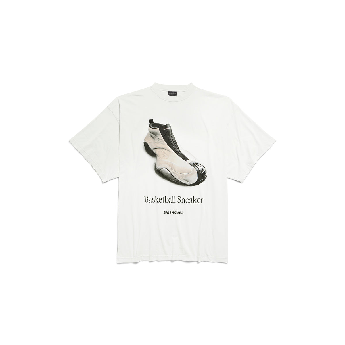 Basketball Sneaker T-Shirt Oversized - Dirty White