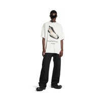 Basketball Sneaker T-Shirt Oversized - Dirty White
