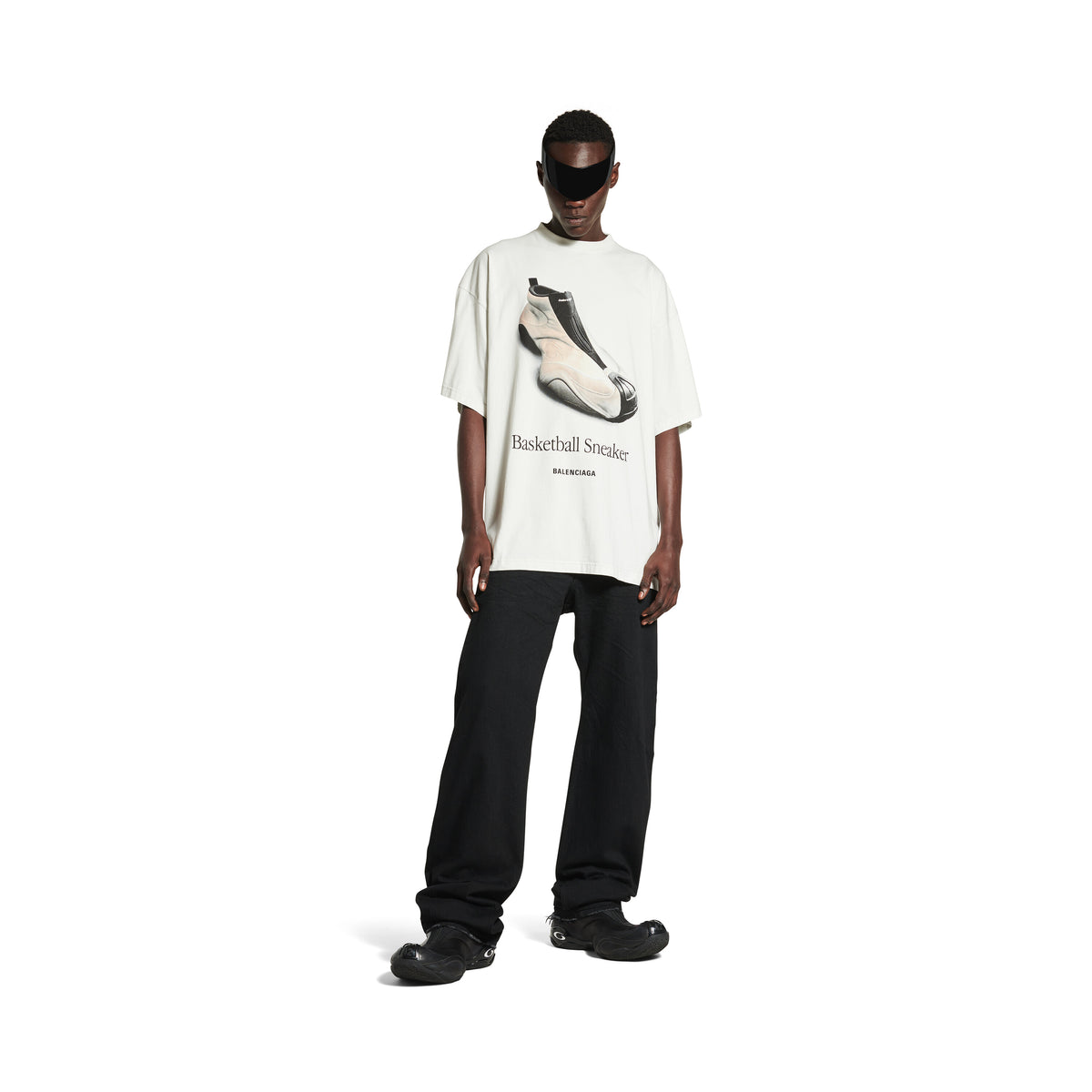 Basketball Sneaker T-Shirt Oversized - Dirty White