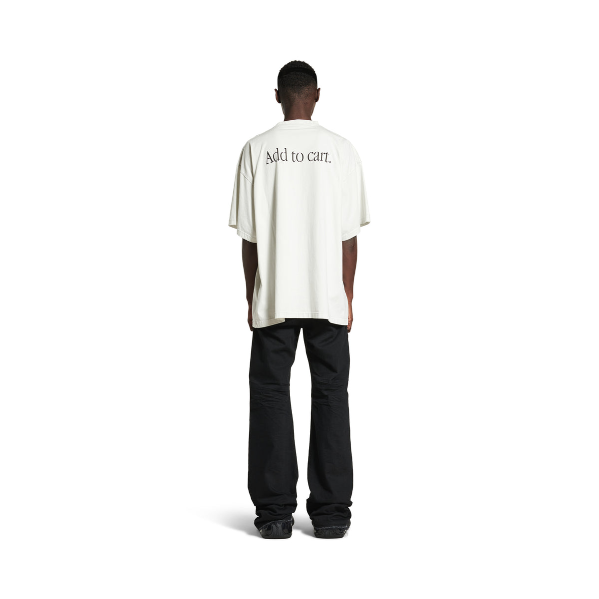 Basketball Sneaker T-Shirt Oversized - Dirty White