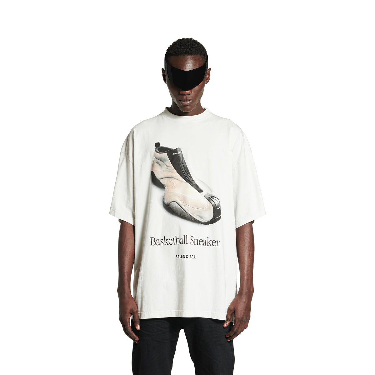 Basketball Sneaker T-Shirt Oversized - Dirty White