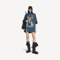 PP Krit Oversized T-Shirt - Dark Blue