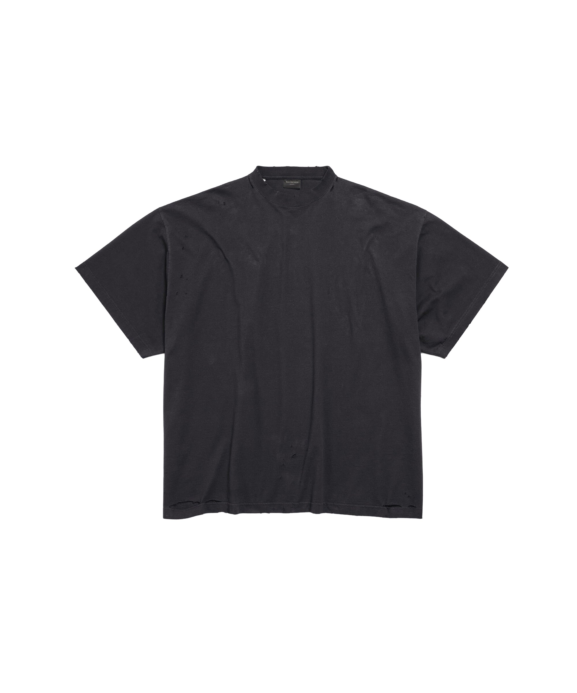 Blackletter Script Oversized T-Shirt - Faded Washed Black
