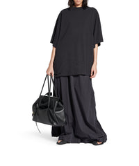 Blackletter Script Oversized T-Shirt - Faded Washed Black