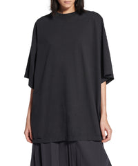 Blackletter Script Oversized T-Shirt - Faded Washed Black