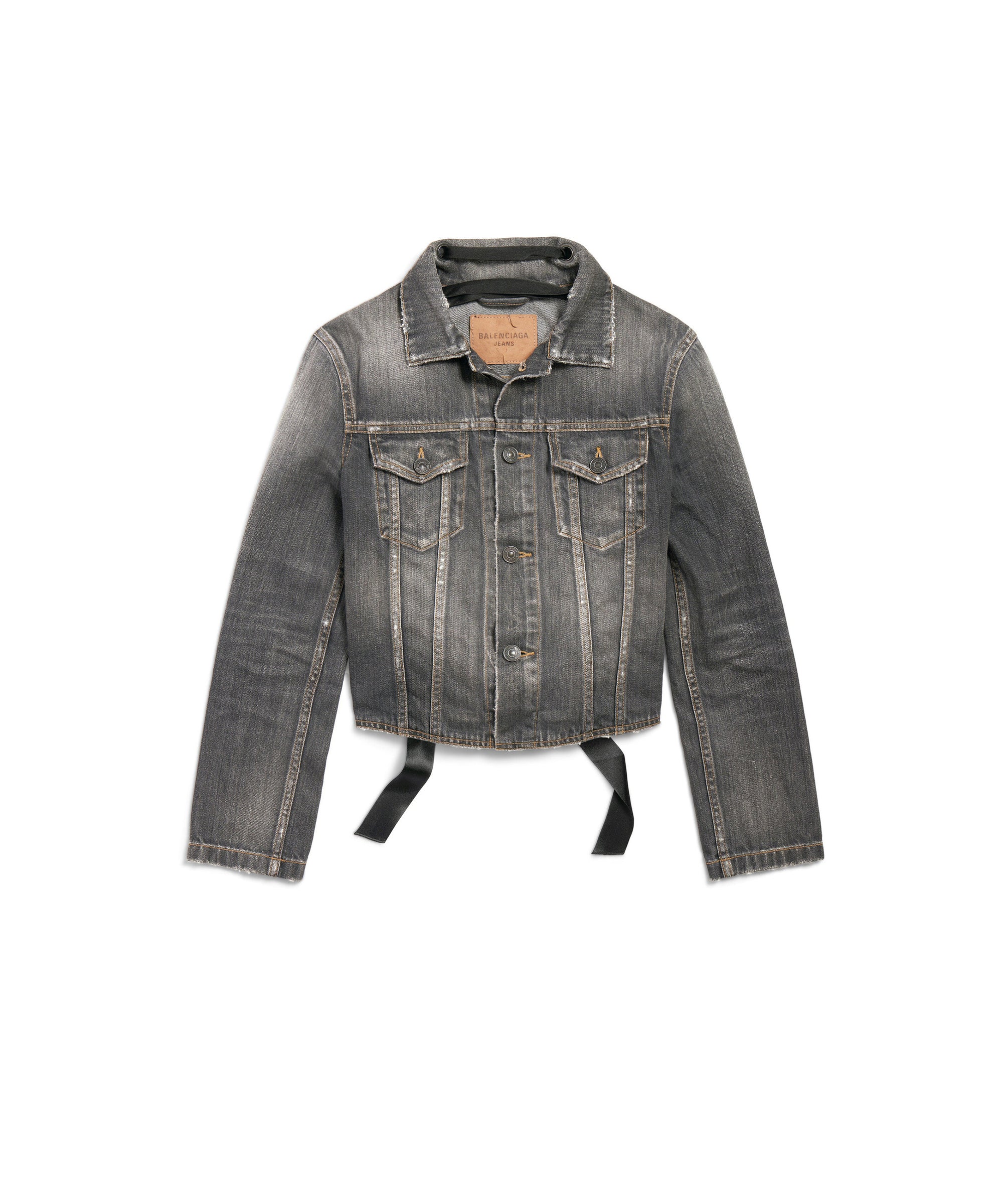 Lace-Up Jacket - Dark Grey