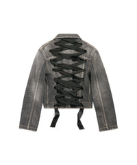 Lace-Up Jacket - Dark Grey