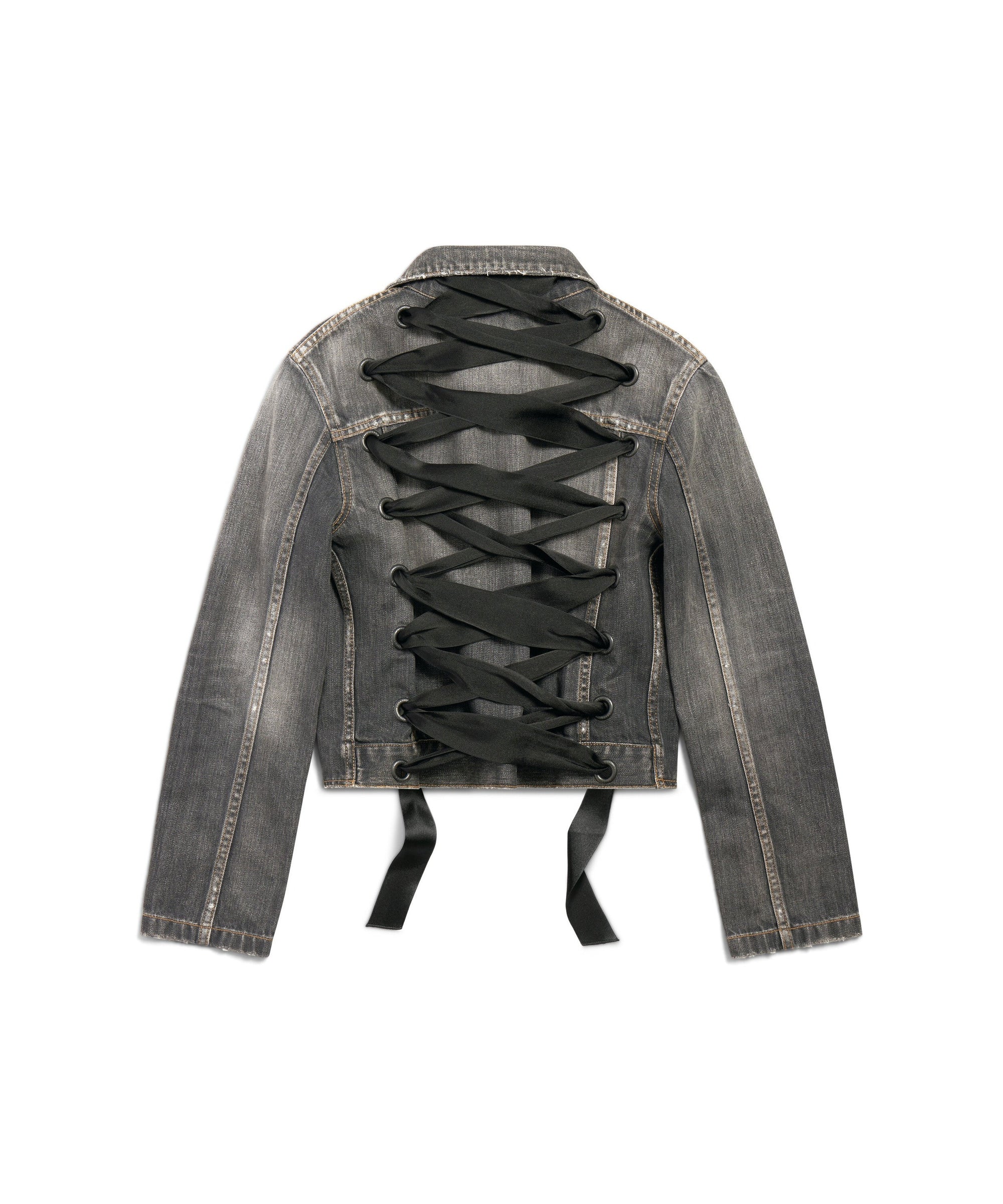 Lace-Up Jacket - Dark Grey
