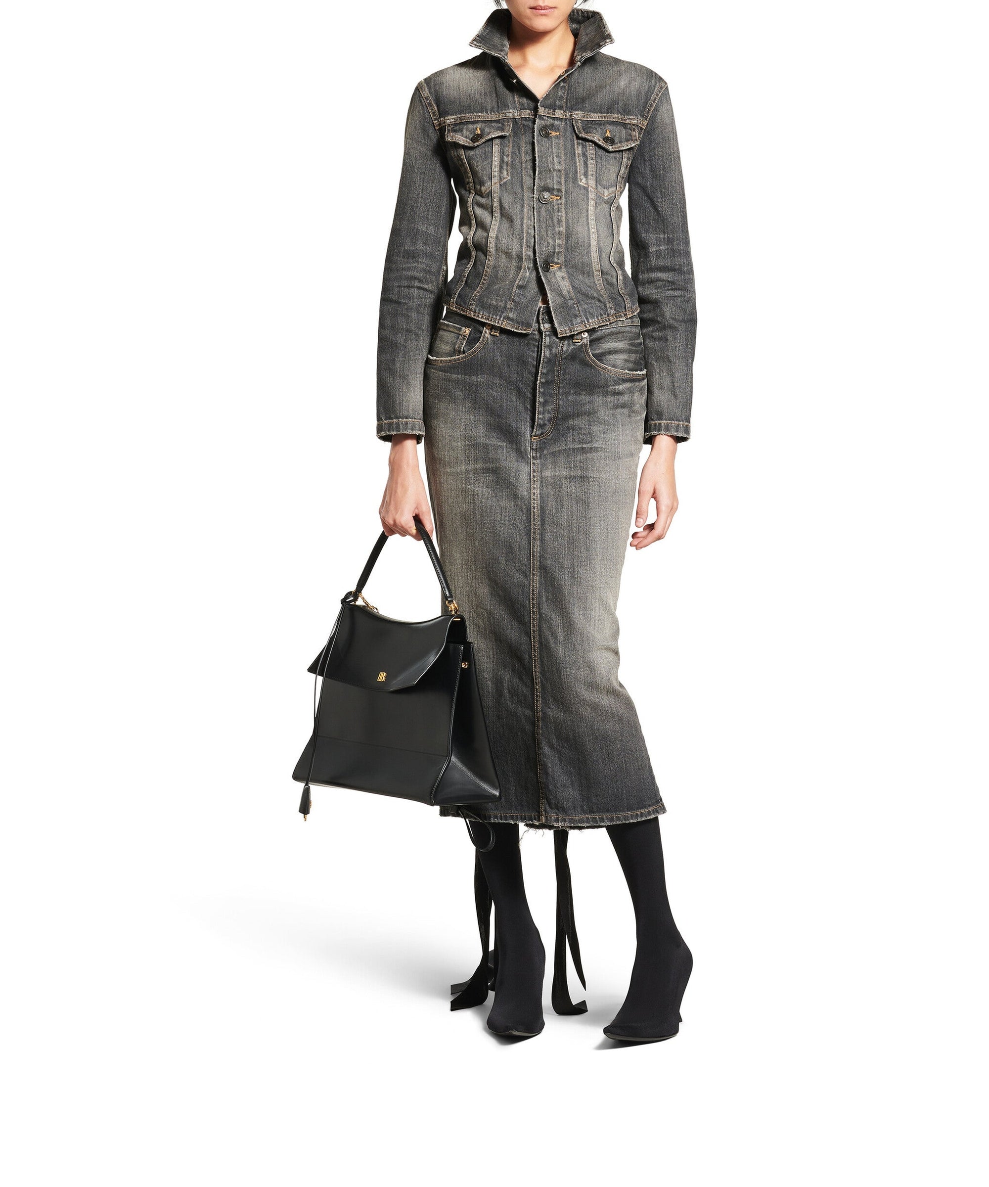 Lace-Up Jacket - Dark Grey