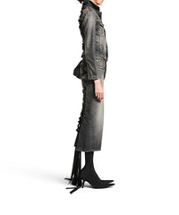 Lace-Up Jacket - Dark Grey