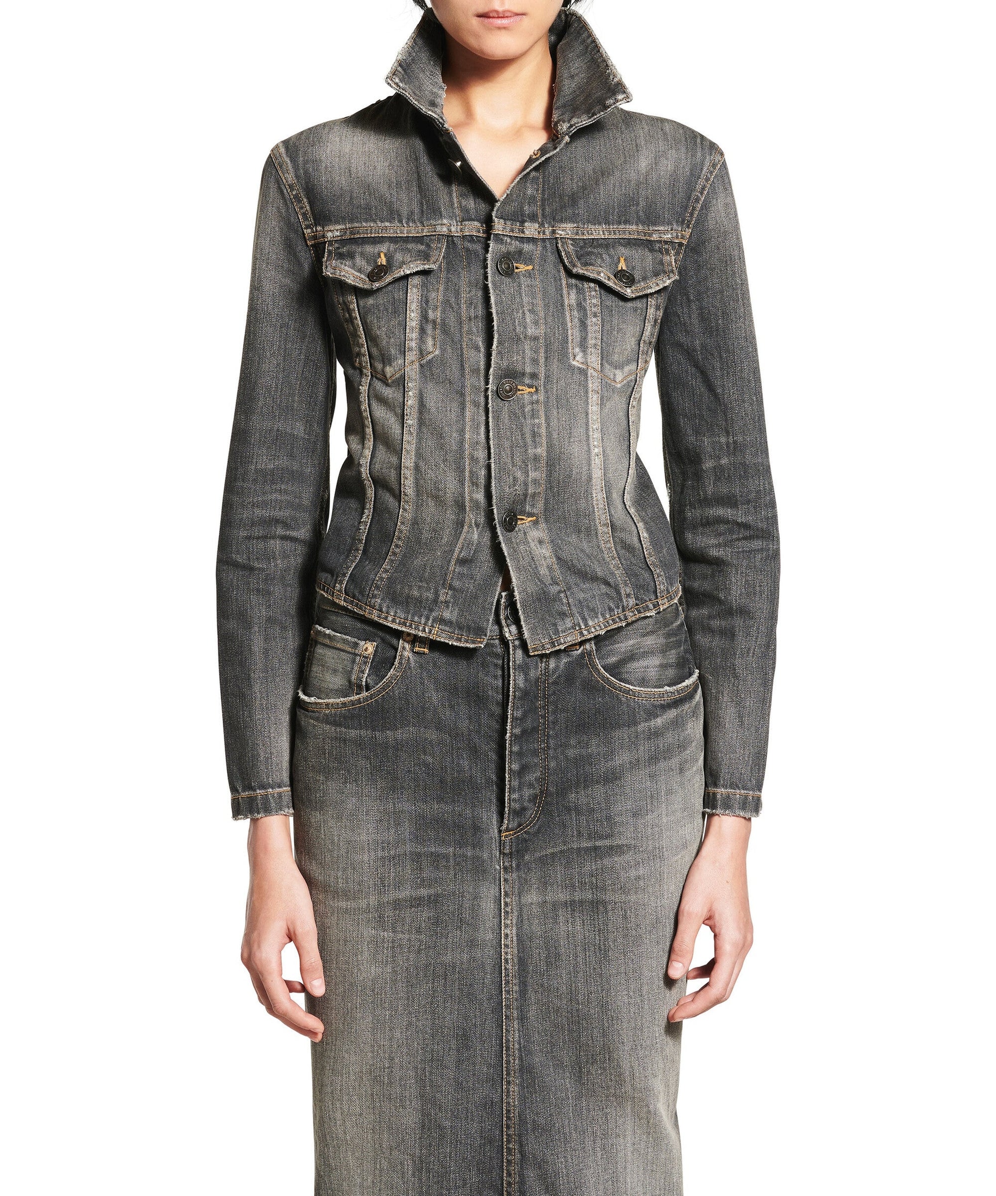 Lace-Up Jacket - Dark Grey