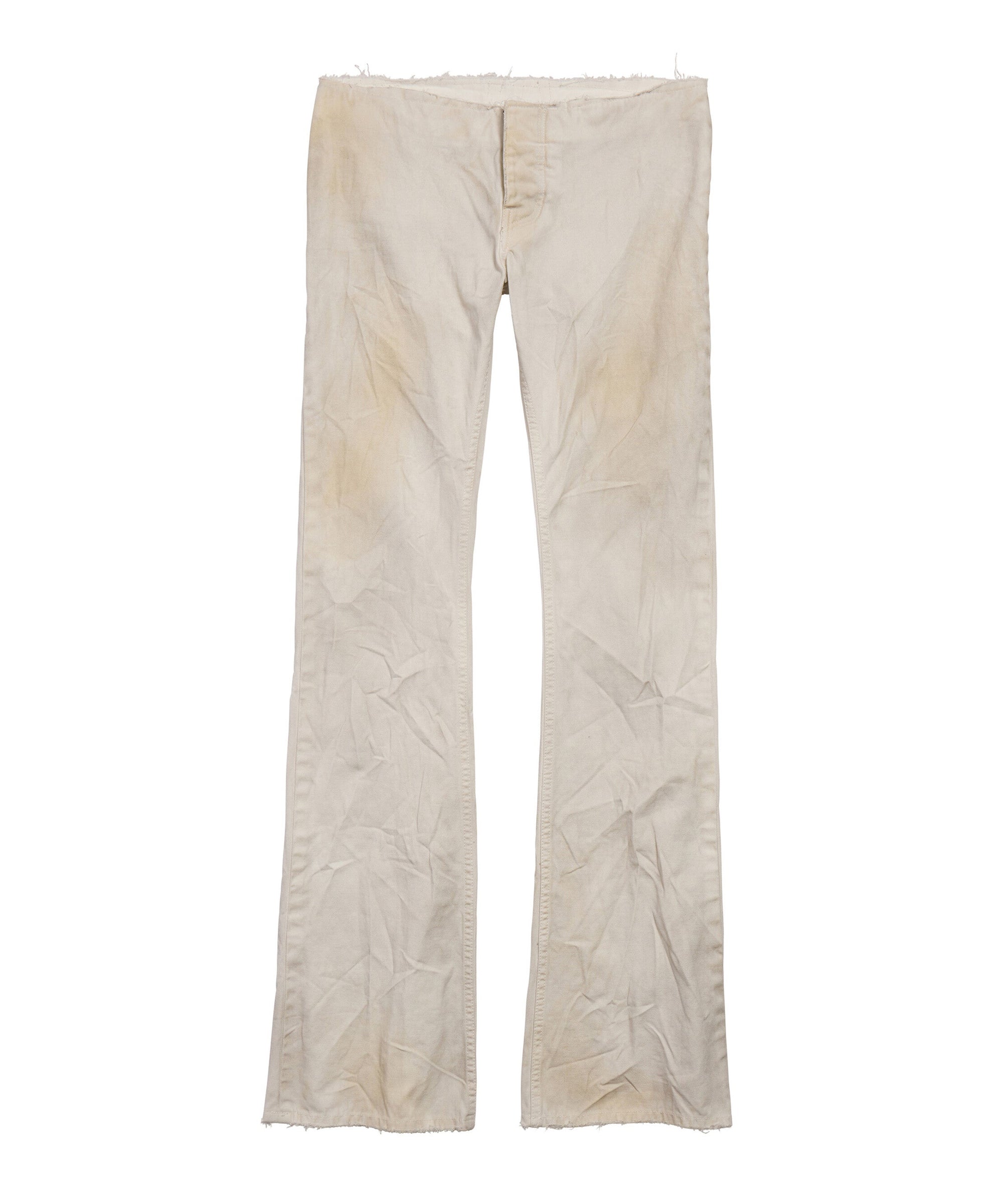 Cut-Off Pants - Dirty White