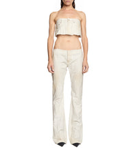 Cut-Off Pants - Dirty White