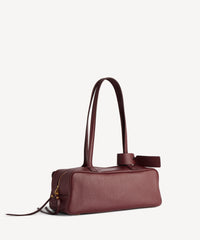 Carrie Bowling Bag Small - Dark Burgundy