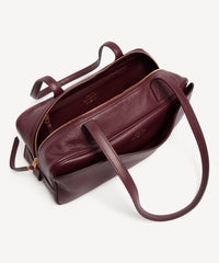 Carrie Bowling Bag Small - Dark Burgundy