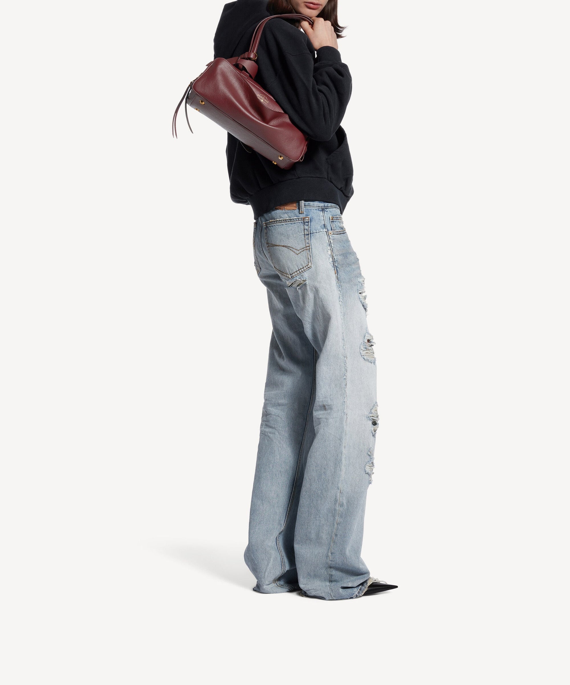 Carrie Bowling Bag Small - Dark Burgundy