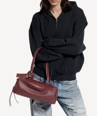Carrie Bowling Bag Small - Dark Burgundy