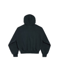 Airport Tag Zip-Up Hoodie - Faded Black