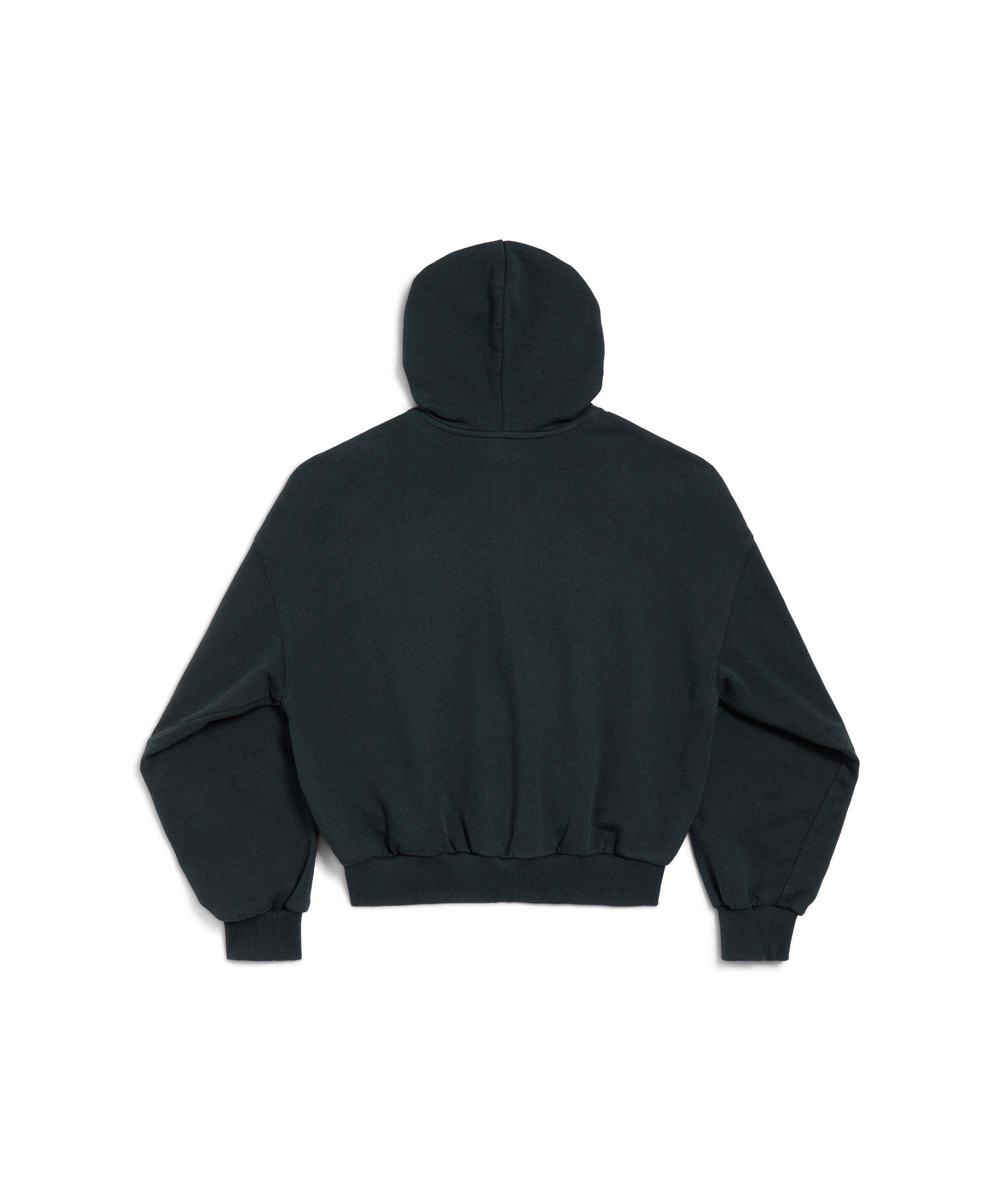 Airport Tag Zip-Up Hoodie - Faded Black