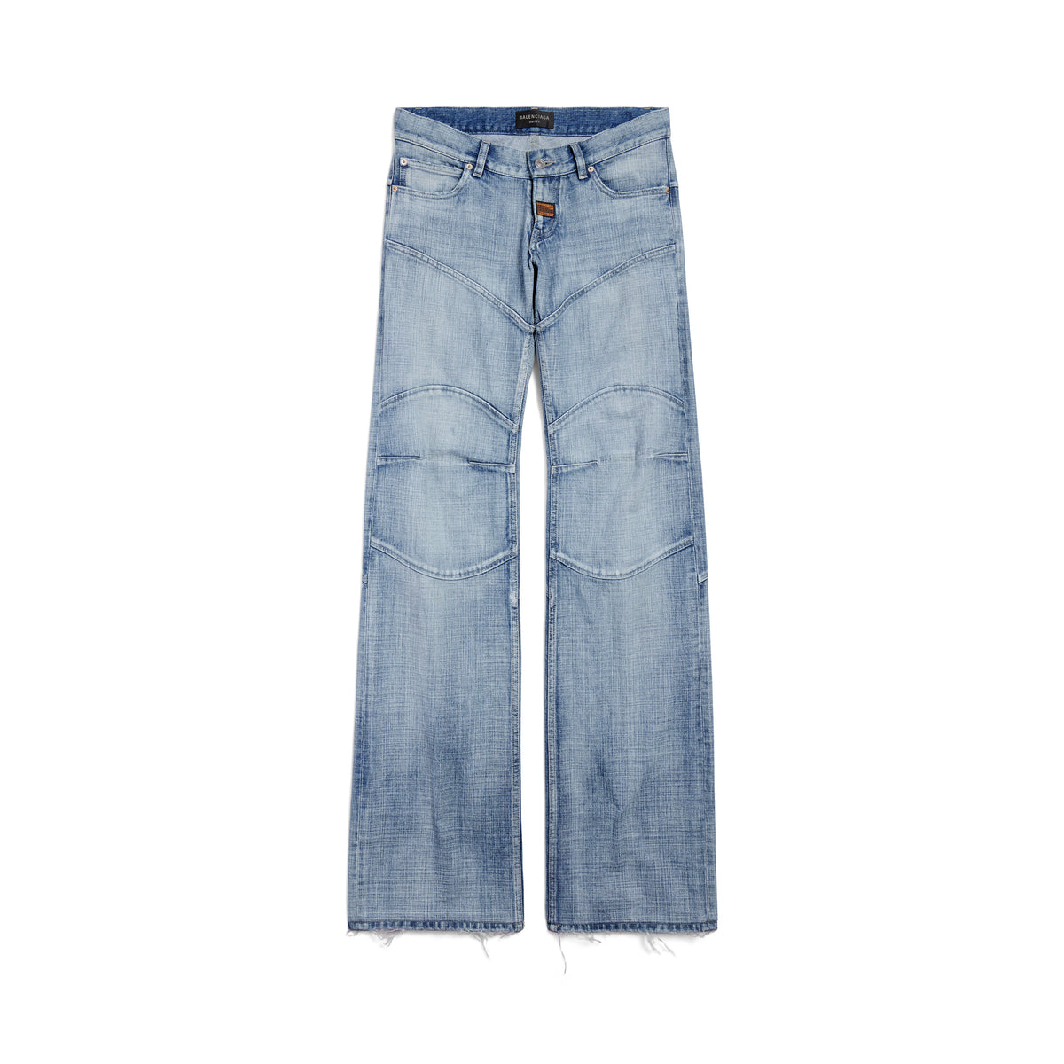 Low-Waist Pants - Light Blue
