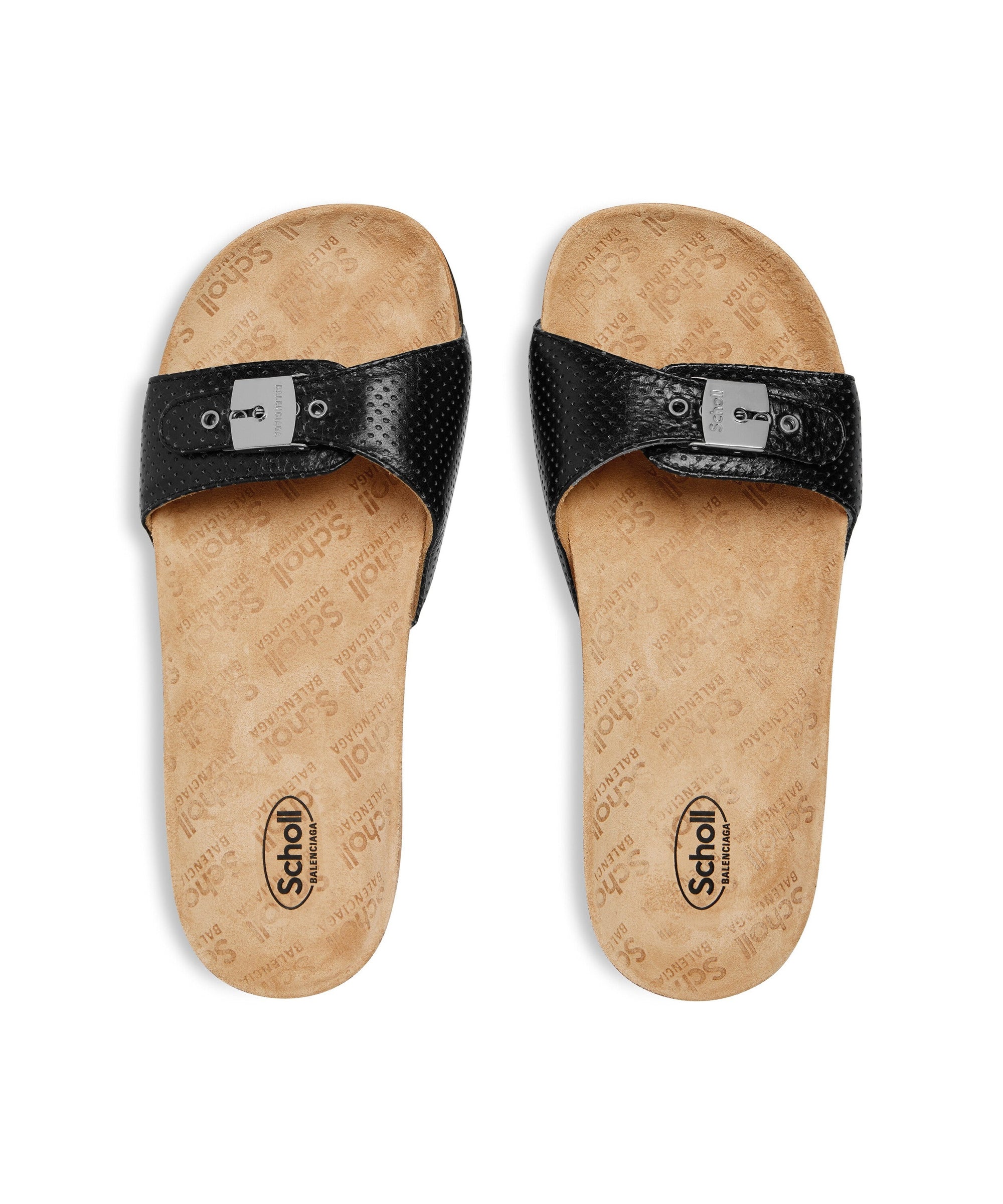 Balenciaga x Scholl Sandals - Black & Silver