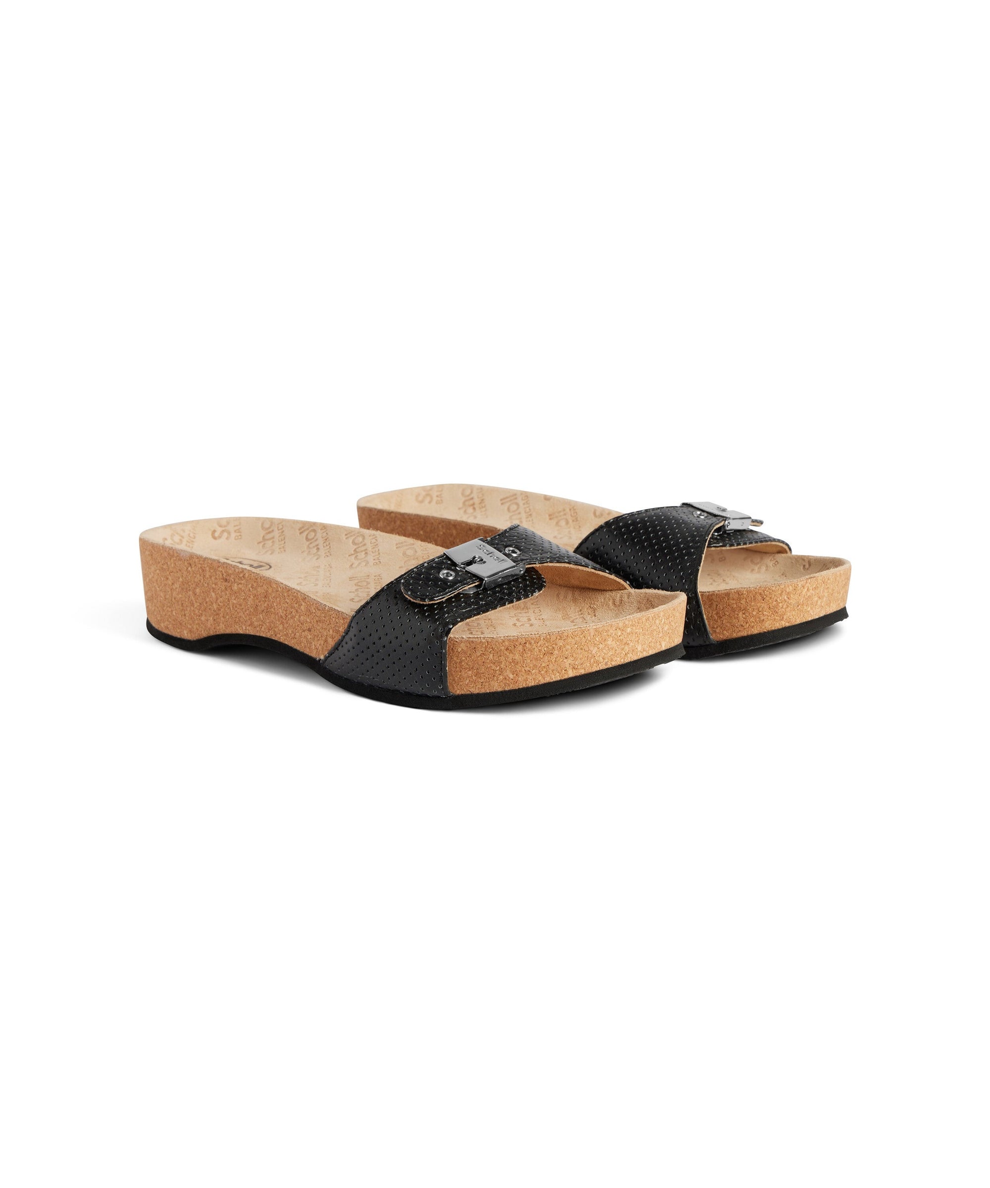 Balenciaga x Scholl Sandals - Black & Silver