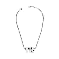 3 Letter VIP Necklace - Antique Silver