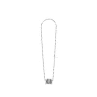 3 Letter EMO Necklace - Antique Silver