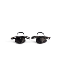 Nano Bow Flat Slingback - Black & Gold
