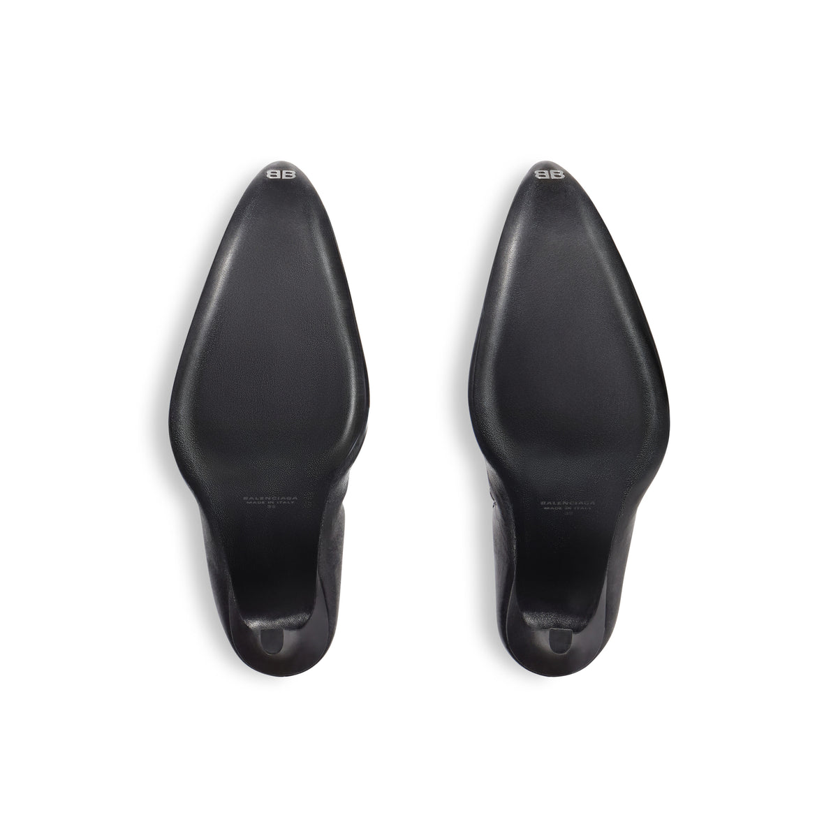 Poulaine 110 Boots - Black & Silver