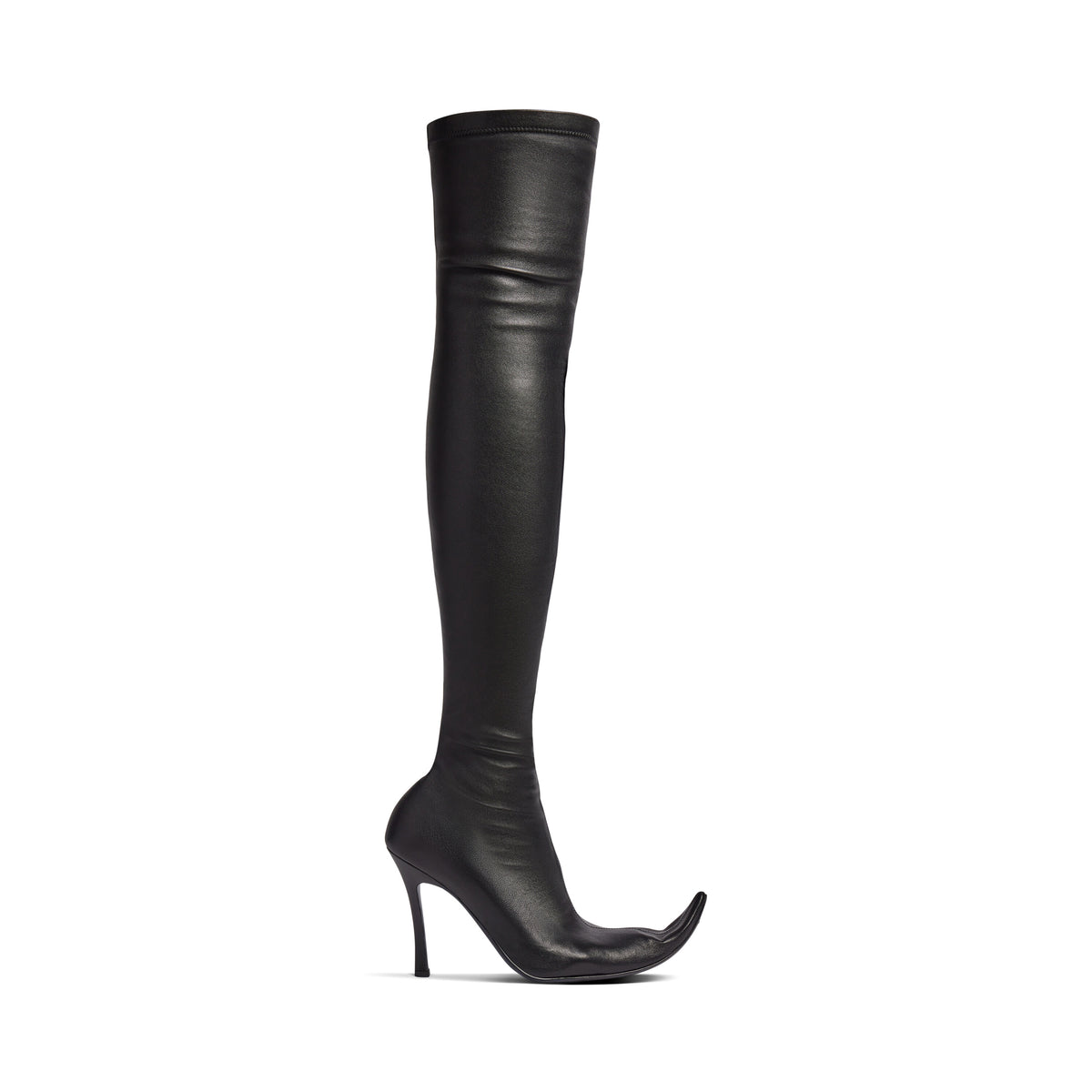 Poulaine 110 Boots - Black & Silver