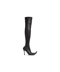 Poulaine 110 Boots - Black & Silver