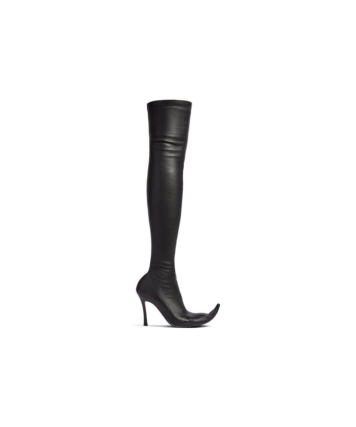 Poulaine 110 Boots - Black & Silver