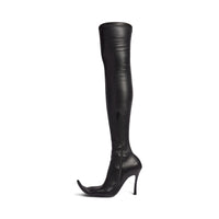 Poulaine 110 Boots - Black & Silver