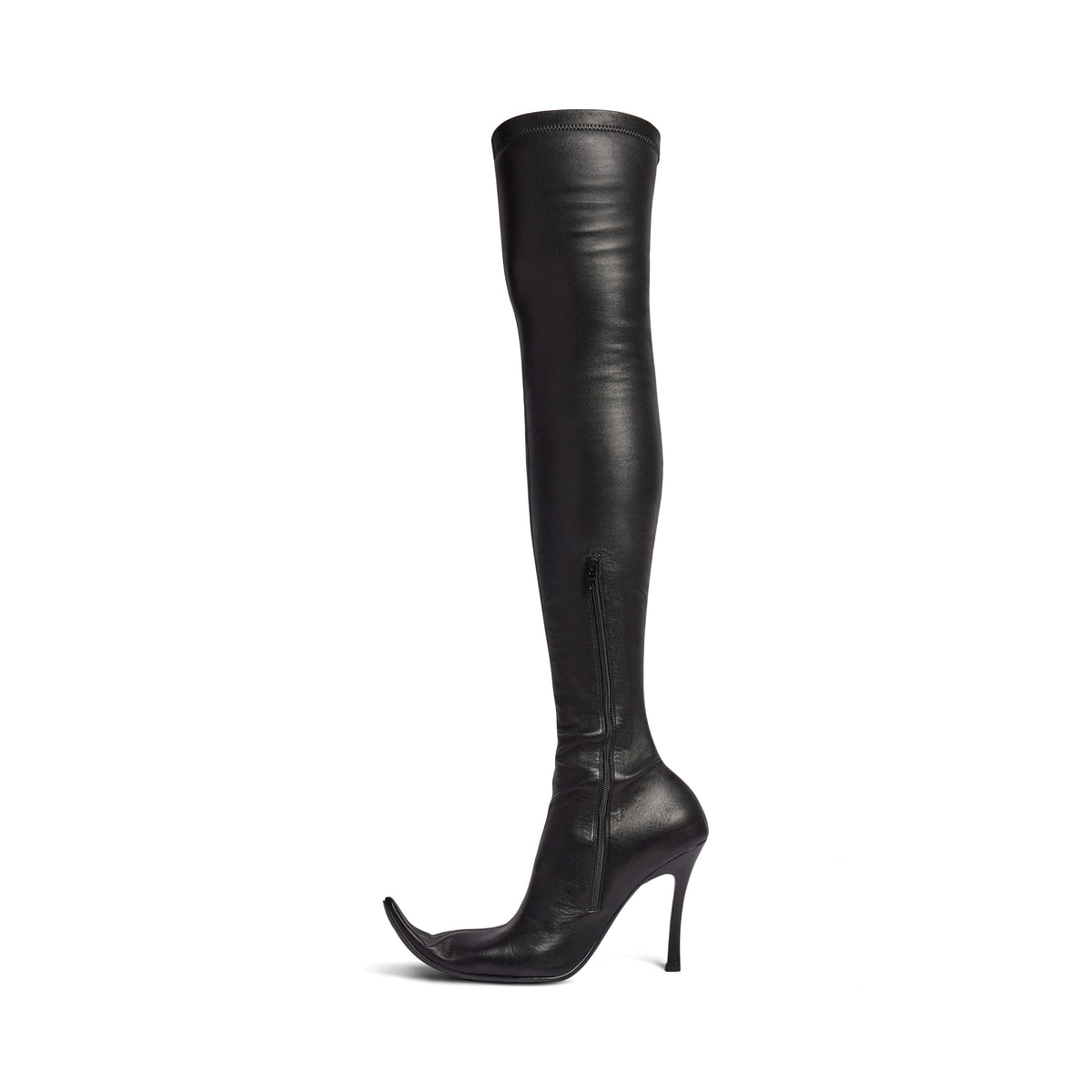 Poulaine 110 Boots - Black & Silver