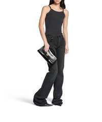 Bel Air Clutch On Strap Small - Black