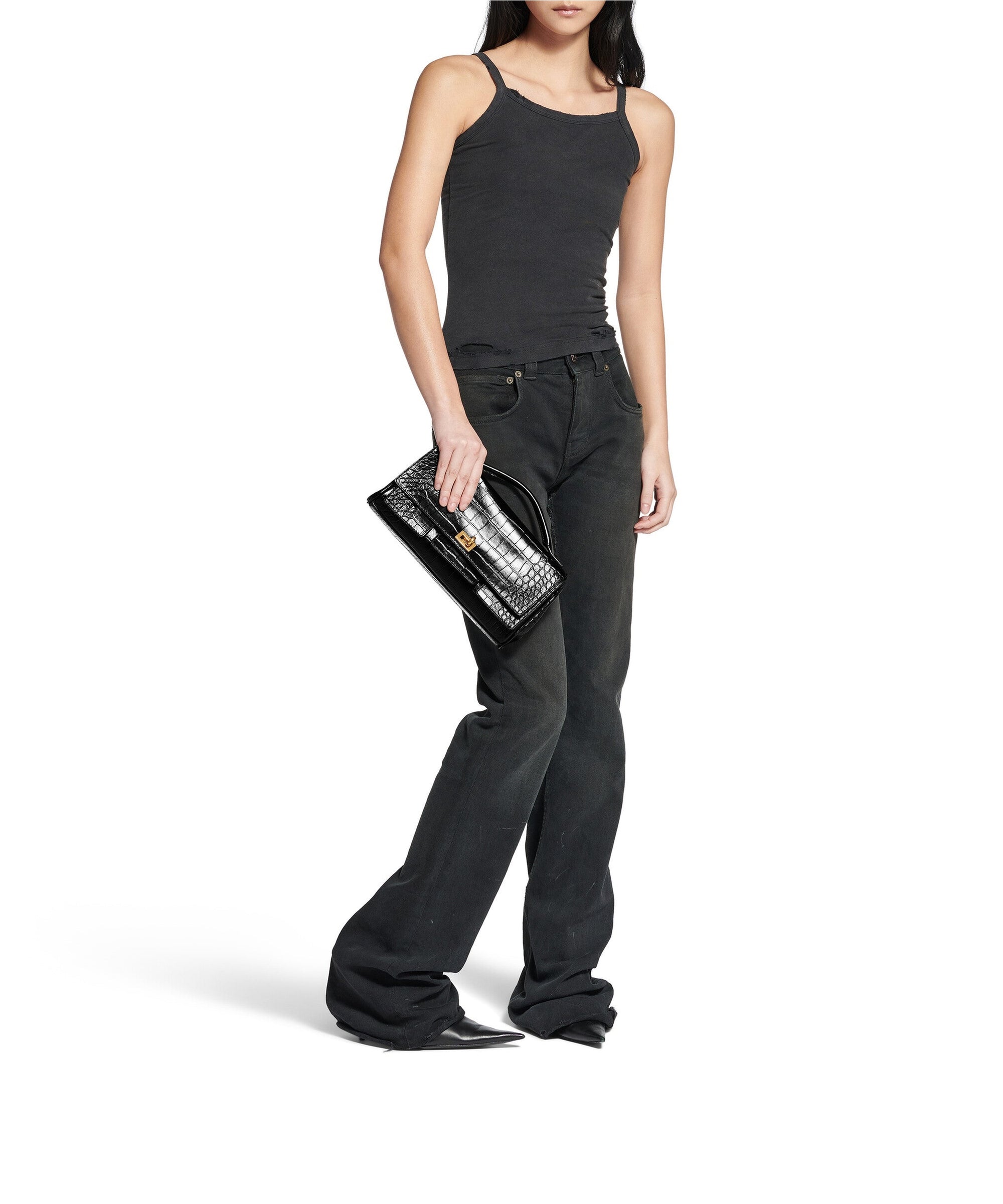Bel Air Clutch On Strap Small - Black