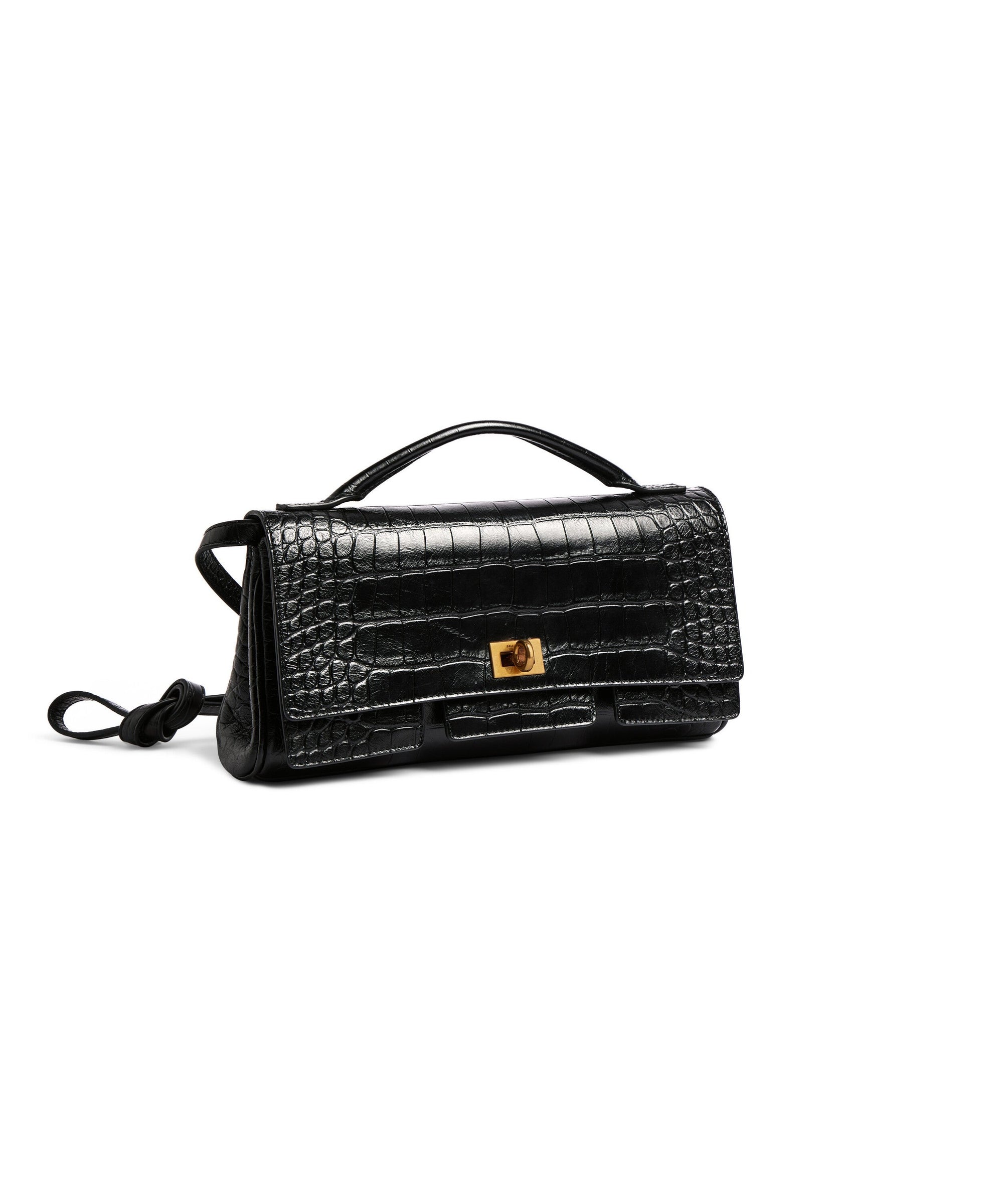 Bel Air Clutch On Strap Small - Black