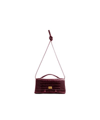 BEL AIR / Bel Air Clutch On Strap Small - Dark Burgundy
