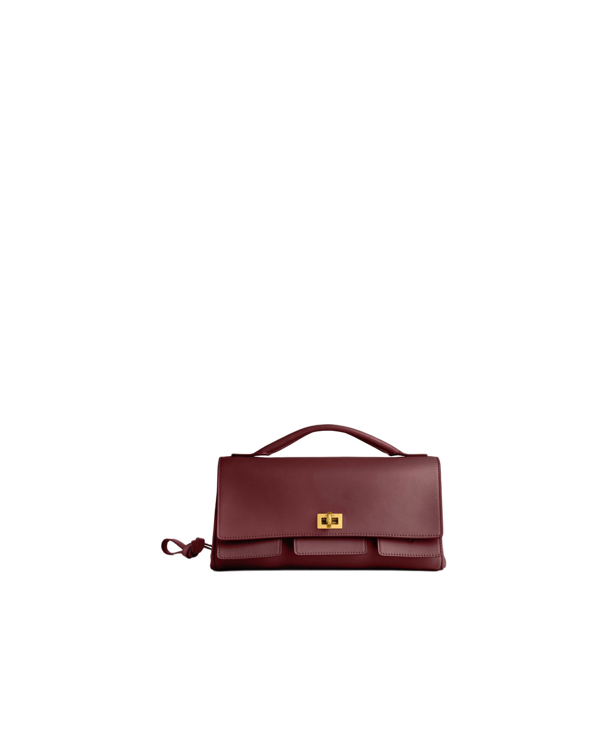 BEL AIR / Bel Air Clutch On Strap Small - Dark Burgundy